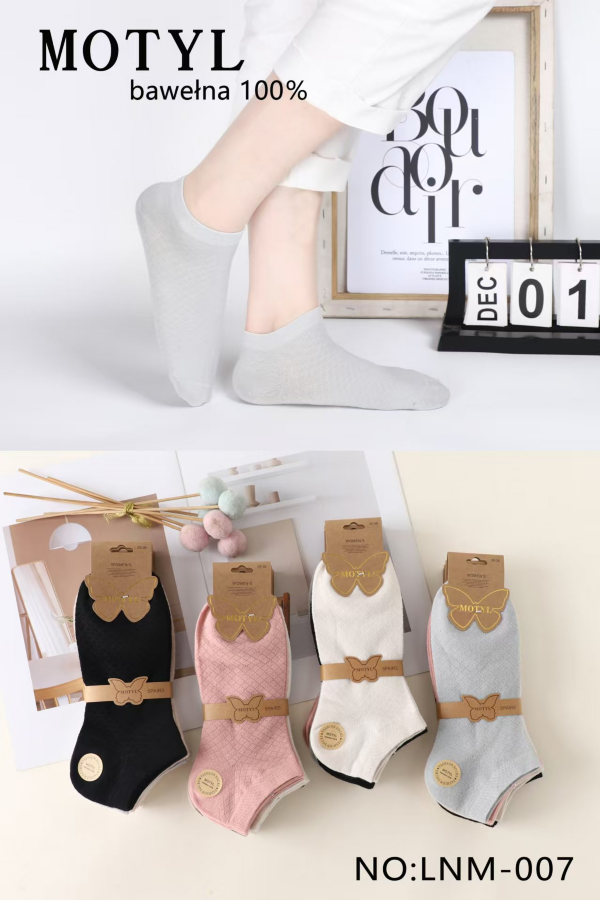 Skarpety damskie Roz 35-42, Mix kolor Paczka 40 szt